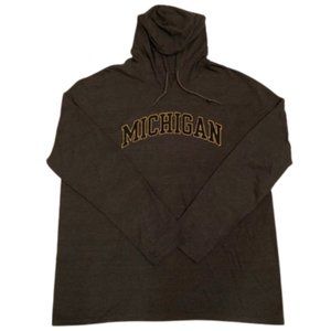 ANVIL Men's Michigan Lightweight Hoodie Cotton Blend Grey 2XL